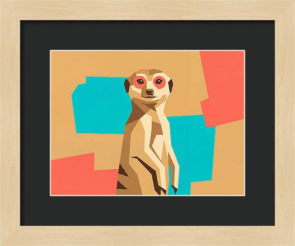 Meerkat In Pop Art Style