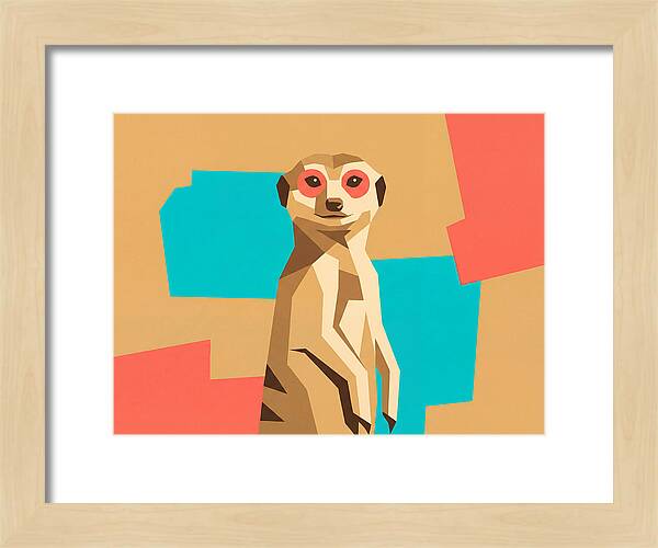Meerkat In Pop Art Style
