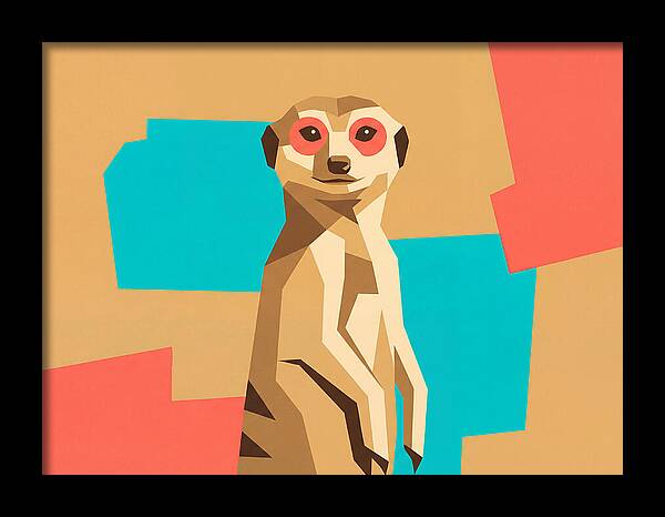 Meerkat In Pop Art Style