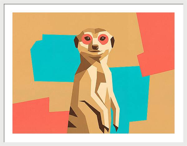 Meerkat In Pop Art Style