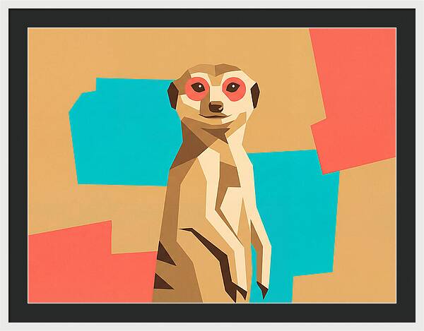 Meerkat In Pop Art Style