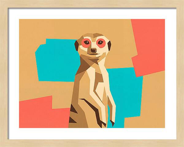 Meerkat In Pop Art Style