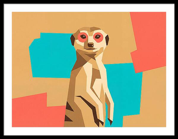 Meerkat In Pop Art Style