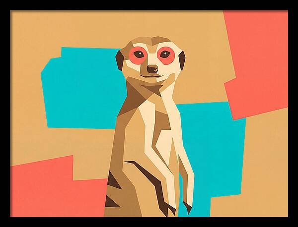 Meerkat In Pop Art Style