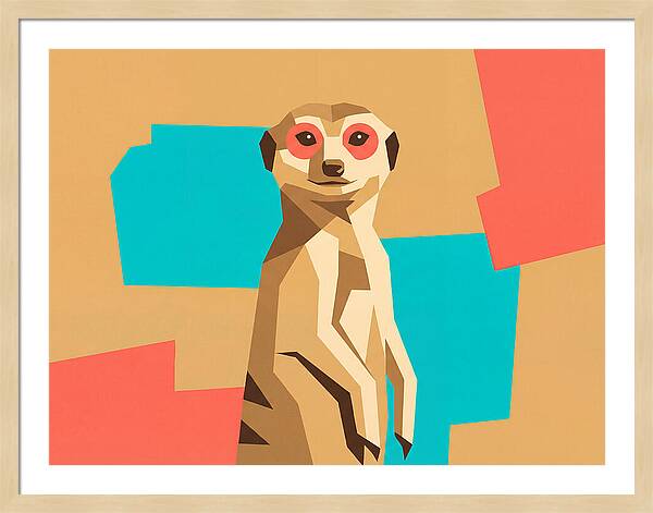 Meerkat In Pop Art Style