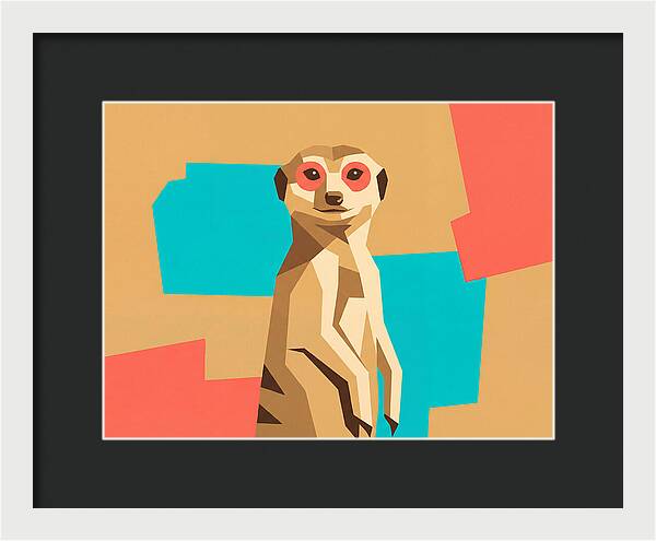 Meerkat In Pop Art Style