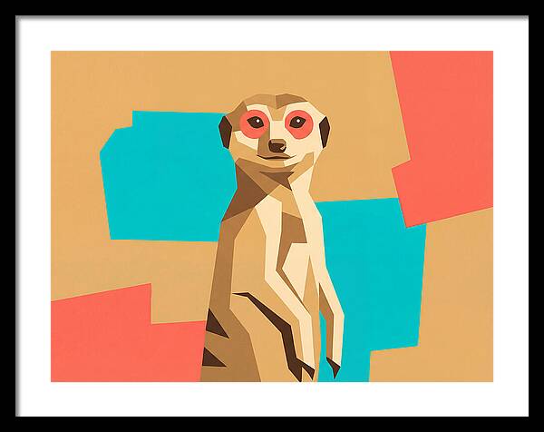 Meerkat In Pop Art Style