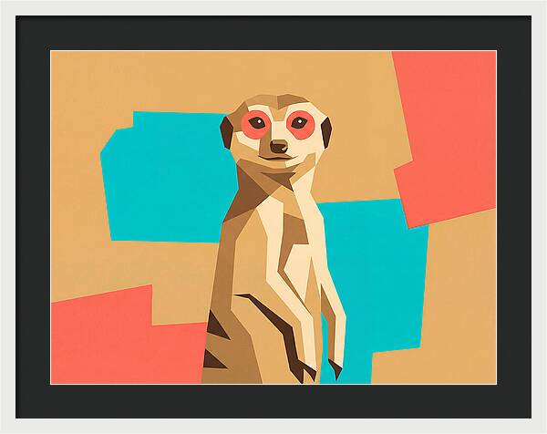 Meerkat In Pop Art Style