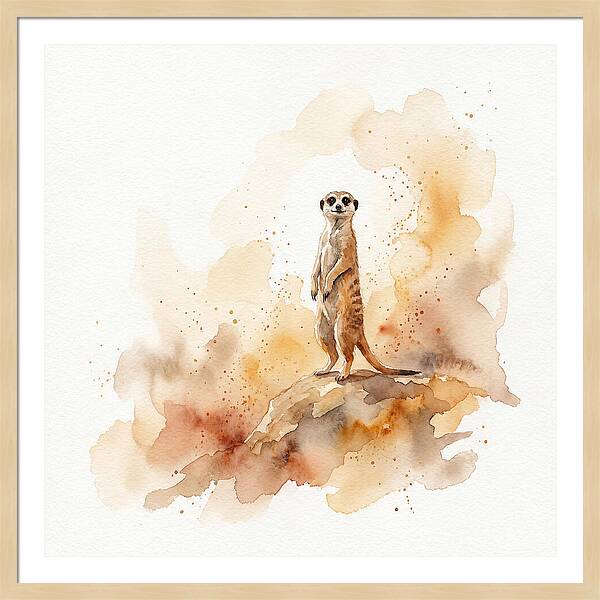 Meerkat Standing Proudly