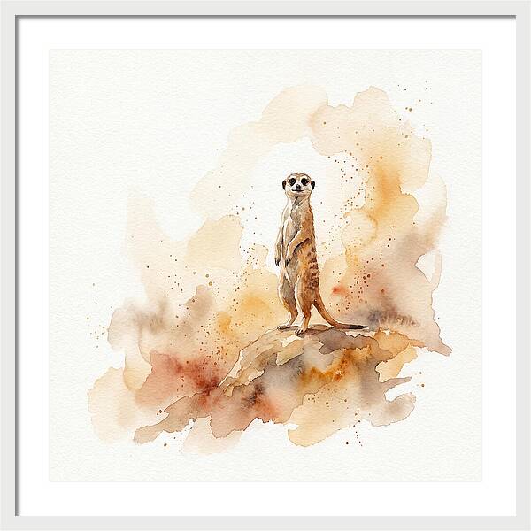 Meerkat Standing Proudly