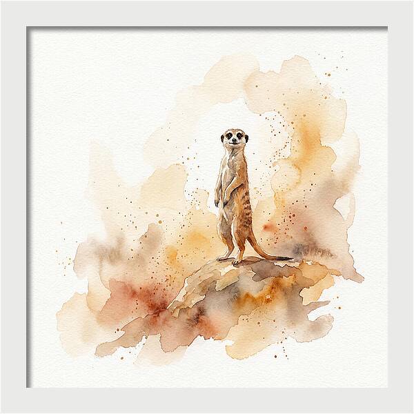 Meerkat Standing Proudly