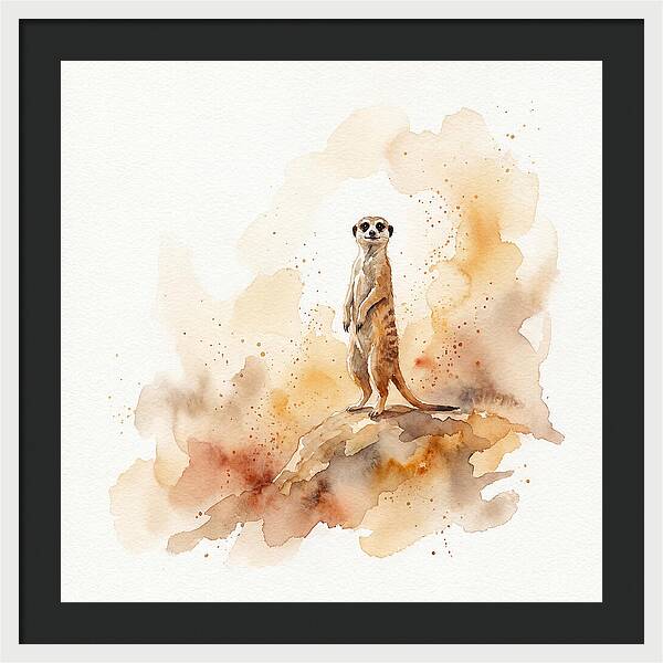 Meerkat Standing Proudly