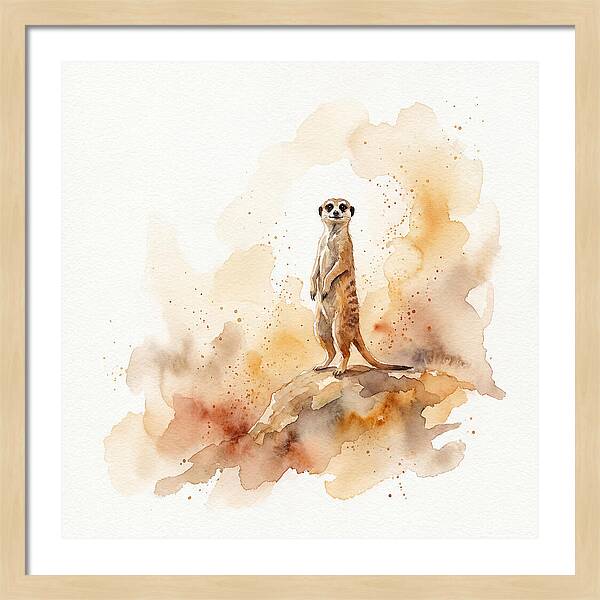 Meerkat Standing Proudly