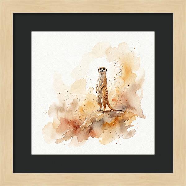 Meerkat Standing Proudly
