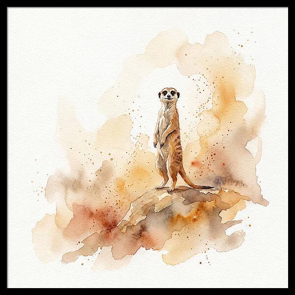Meerkat Standing Proudly