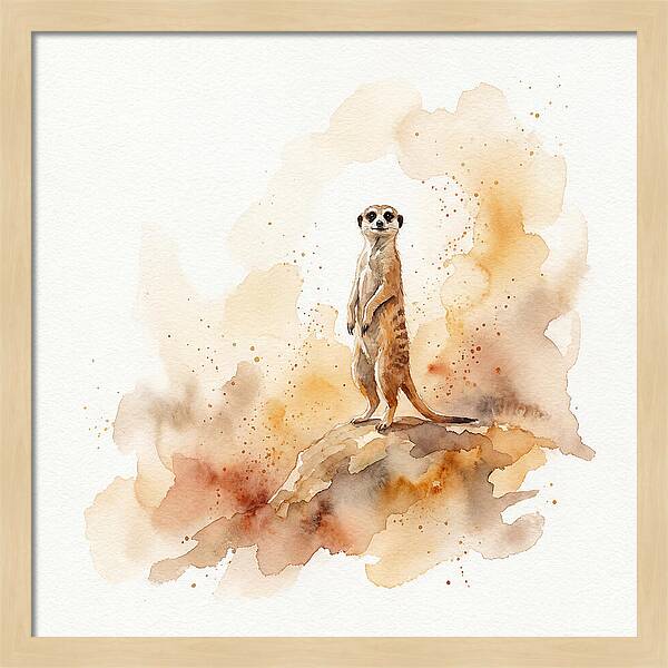Meerkat Standing Proudly