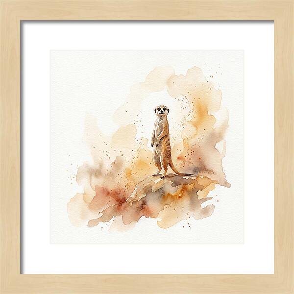 Meerkat Standing Proudly