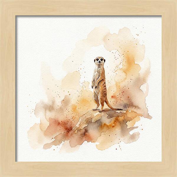 Meerkat Standing Proudly
