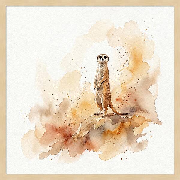 Meerkat Standing Proudly