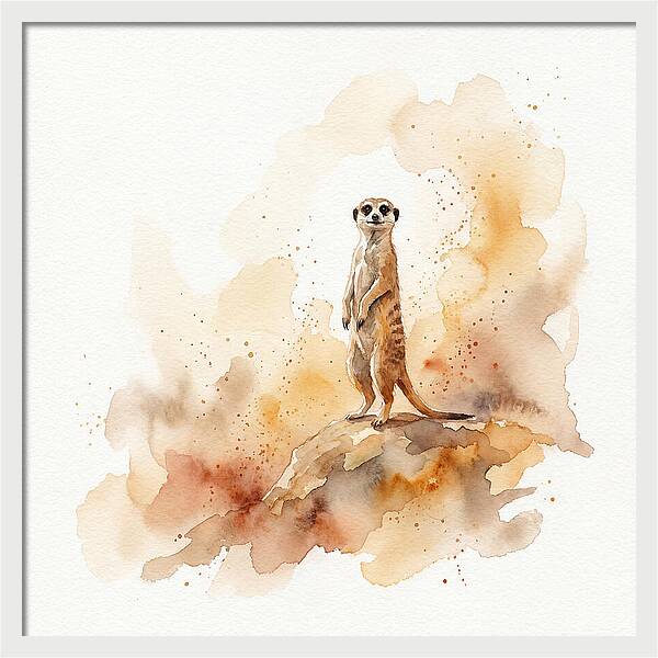 Meerkat Standing Proudly