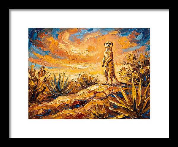 Meerkat Under Mediterranean Sky