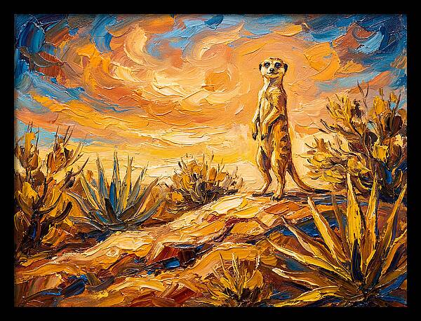 Meerkat Under Mediterranean Sky