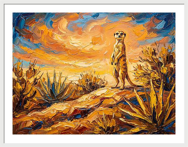 Meerkat Under Mediterranean Sky