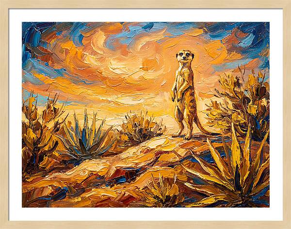 Meerkat Under Mediterranean Sky