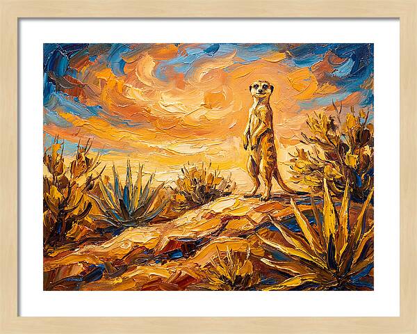 Meerkat Under Mediterranean Sky