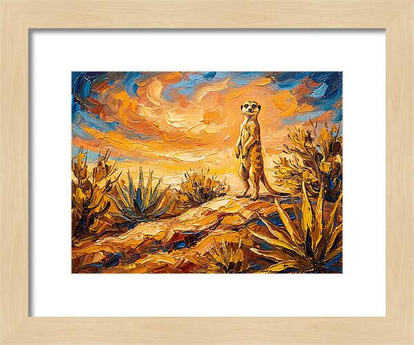 Meerkat Under Mediterranean Sky