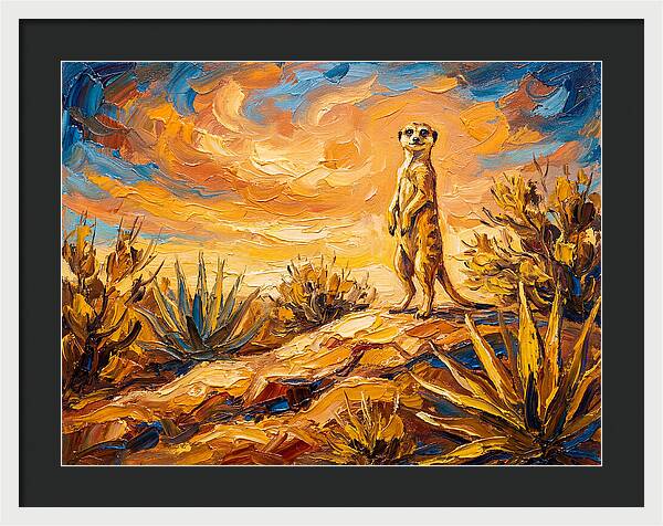 Meerkat Under Mediterranean Sky