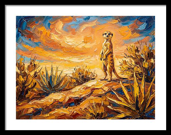 Meerkat Under Mediterranean Sky