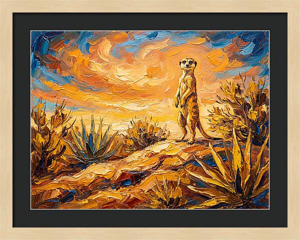 Meerkat Under Mediterranean Sky