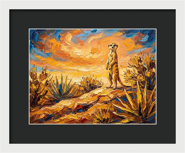 Meerkat Under Mediterranean Sky