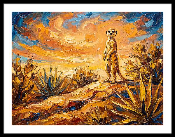 Meerkat Under Mediterranean Sky