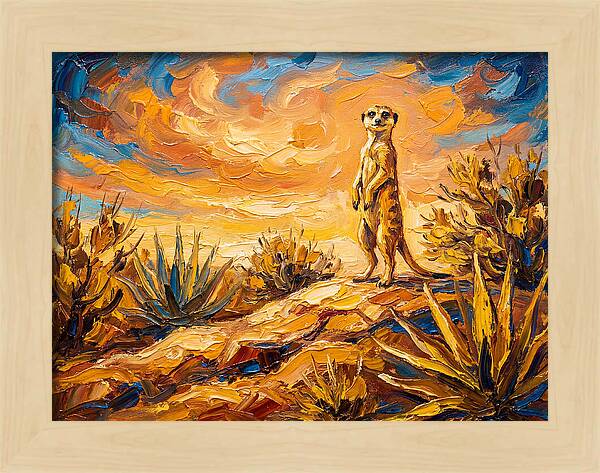 Meerkat Under Mediterranean Sky