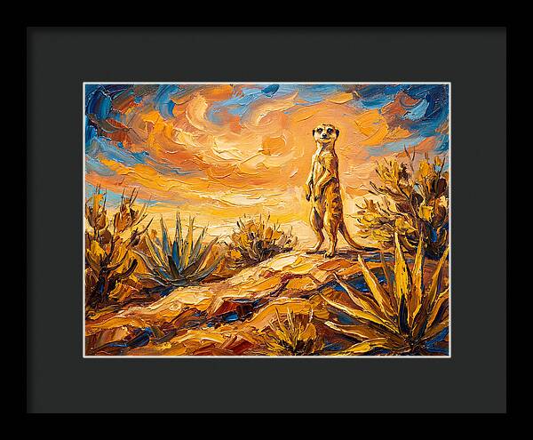 Meerkat Under Mediterranean Sky