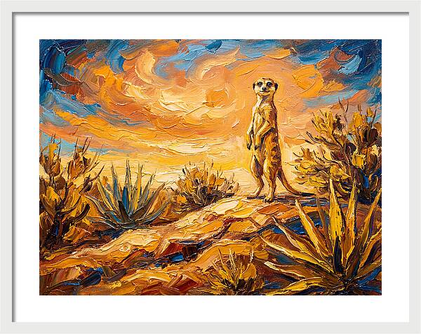 Meerkat Under Mediterranean Sky