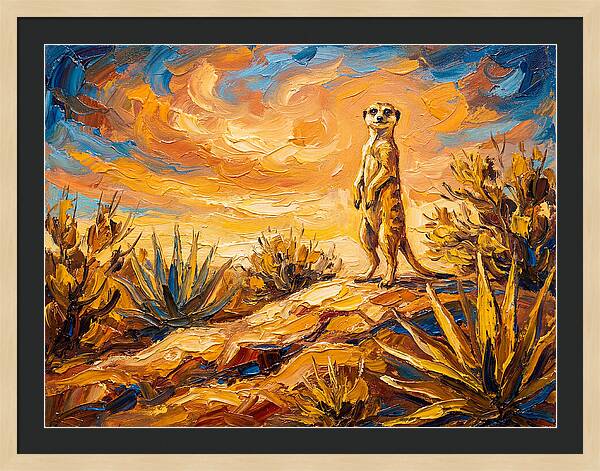 Meerkat Under Mediterranean Sky