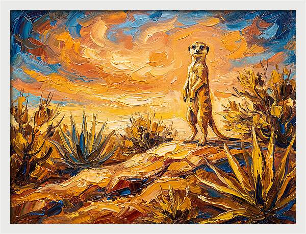 Meerkat Under Mediterranean Sky
