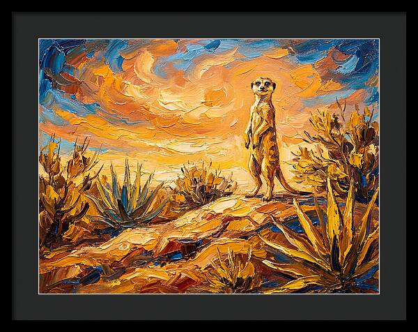 Meerkat Under Mediterranean Sky