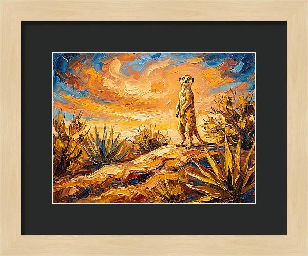 Meerkat Under Mediterranean Sky
