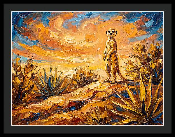 Meerkat Under Mediterranean Sky