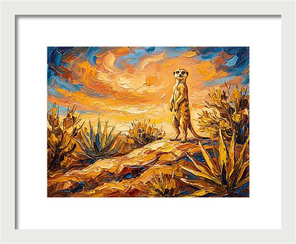 Meerkat Under Mediterranean Sky