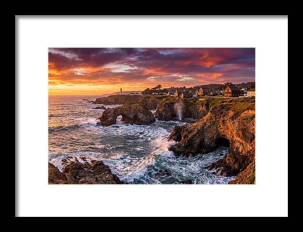 Mendocino Headlands At Sunset