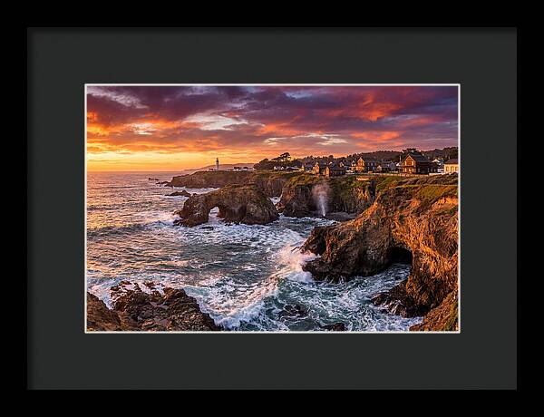 Mendocino Headlands At Sunset