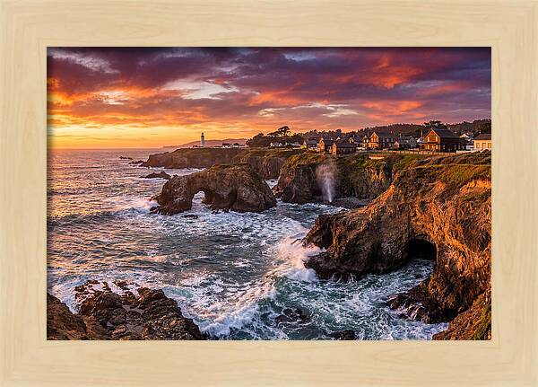 Mendocino Headlands At Sunset