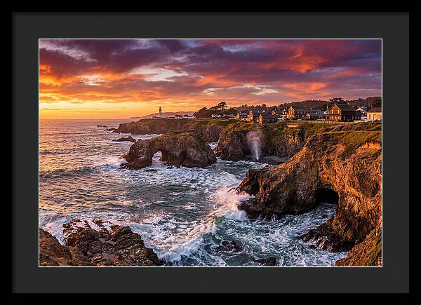 Mendocino Headlands At Sunset