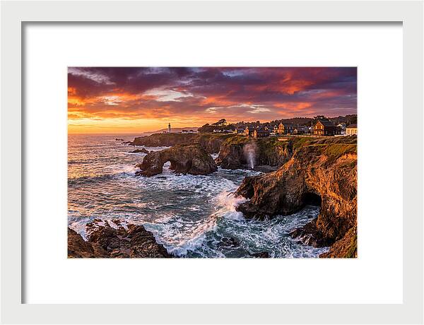Mendocino Headlands At Sunset