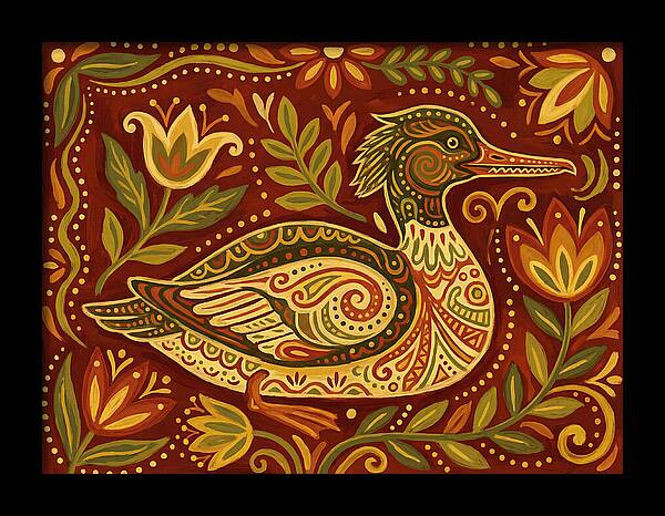 Merganser Folk Art